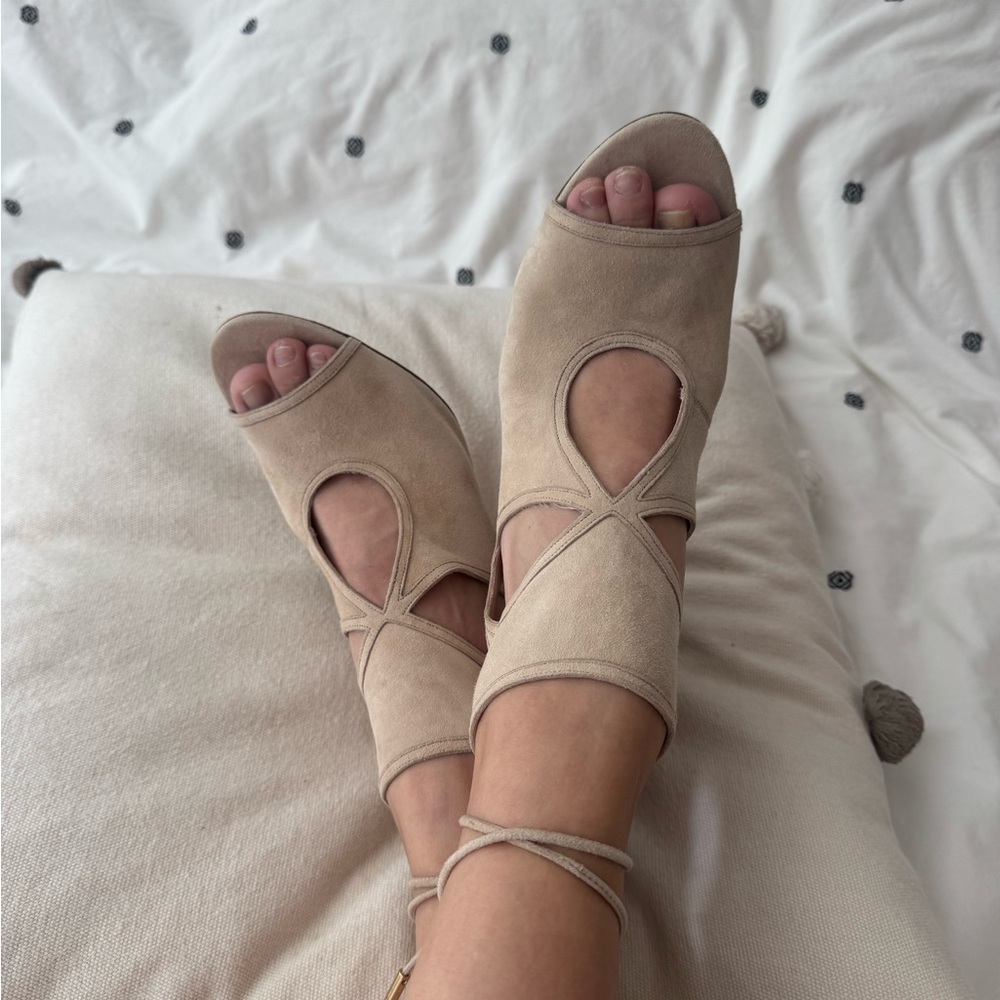 Aquazzura Beige Women's Sandals